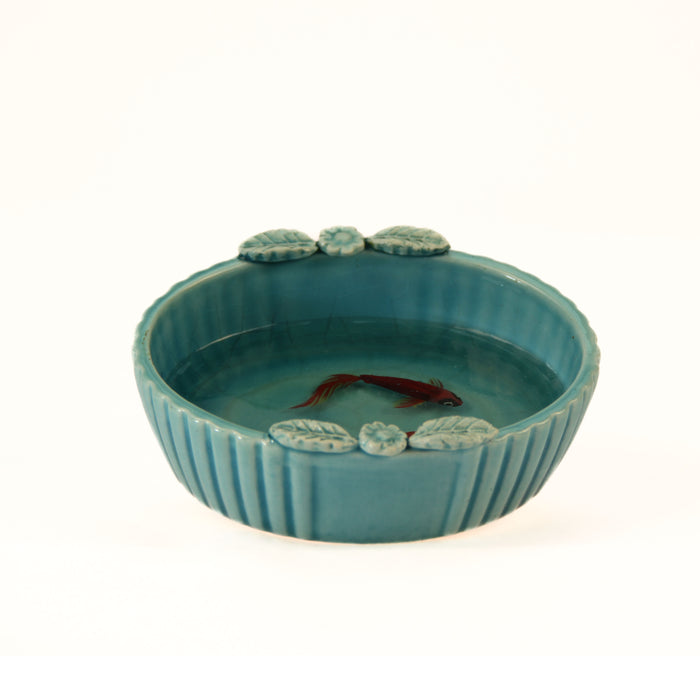 Craft - Decorative 7 Sin Gold Fish Bowl - Oval Shape