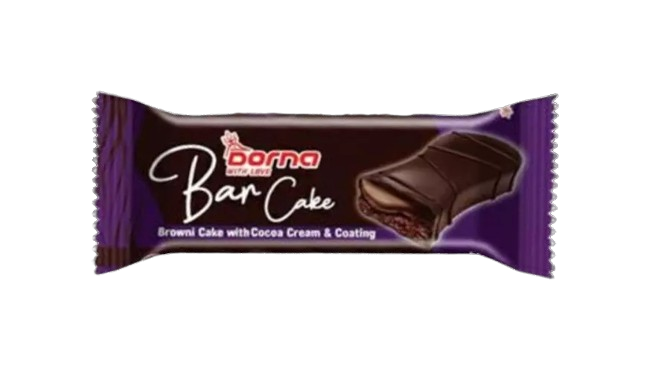 Dorna - Bar Cake - Browni Cake With Cocoa Cream And Coating (40g)