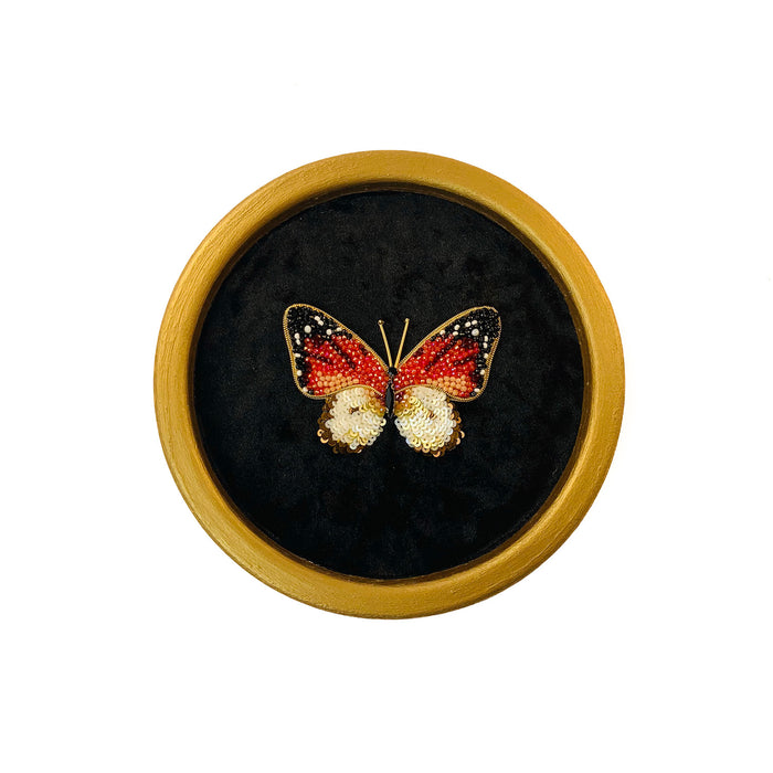 Craft - Handmade Embroidered Butterfly Jewelry with Beads