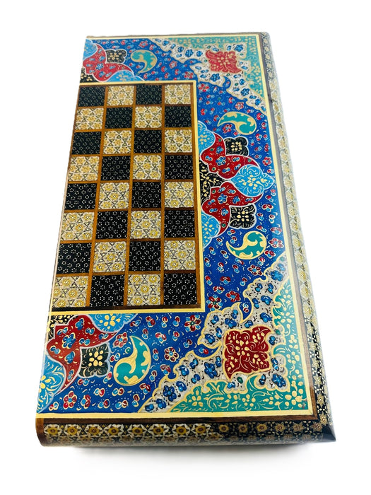 Craft - Handmade Backgammon and Chess  Board Set - Khatam Kari