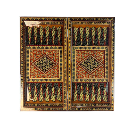 Craft - Handmade Backgammon and Chess  Board Set - Khatam Kari - NO 4