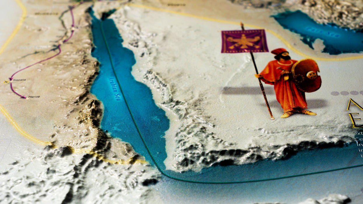 The Achaemenid Empire Relief 3D Map, Ashkanian