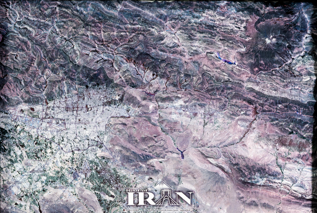 Tehran to Damavand 3D Map
