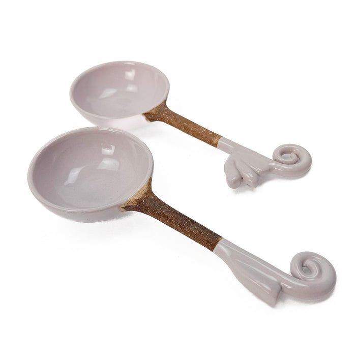 Craft - Hand made Decor Pottery Spoons Rest - 2 Pices