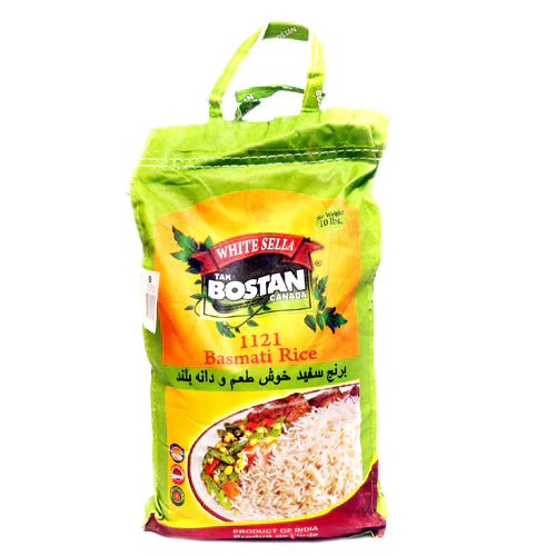 Bostan - White Basmati Rice (10Lb) - Limolin Grocery