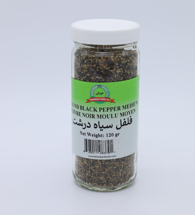 khooban - Ground Black Pepper Medium (120g) - Limolin Grocery