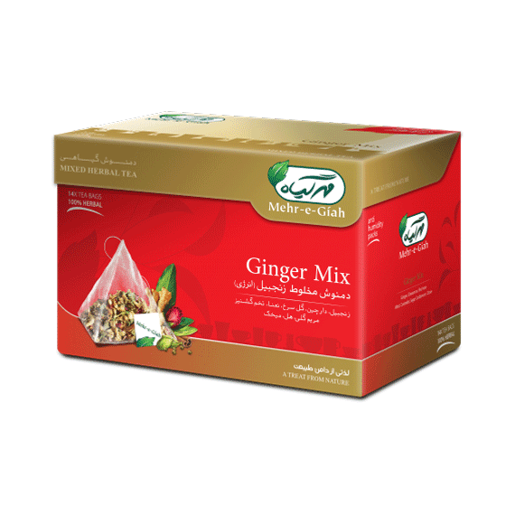 Mehr e Giah - Herbal Tea Bags Ginger Mix (14 Tea Bags) — Baran Market