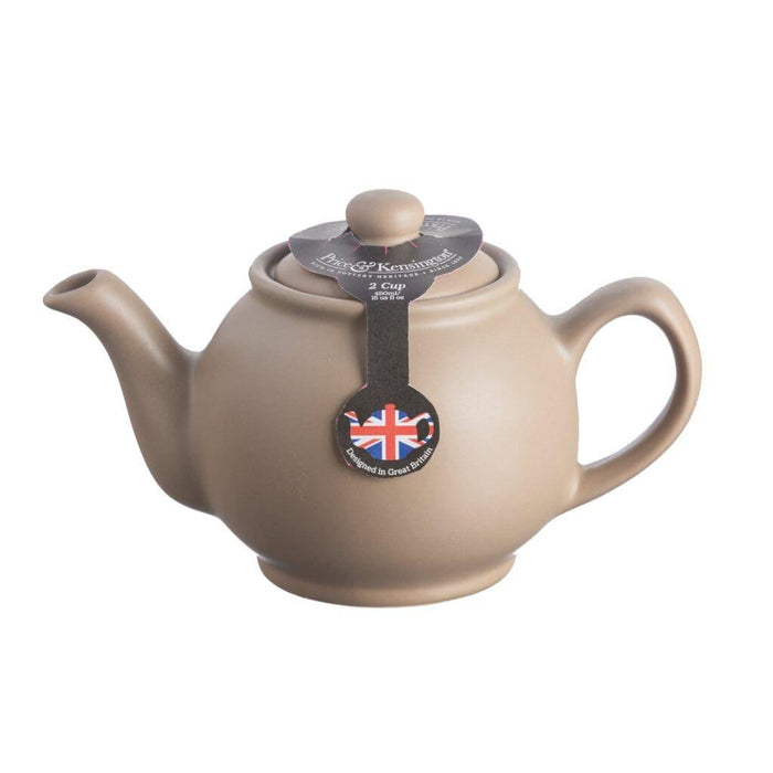 Price & Kensington - MATTE Teapot 2cup Taupe 450ml/15oz