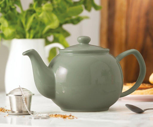 Price & Kensington - PASTEL Teapot 6cup Sage-Green 1100ml/35oz