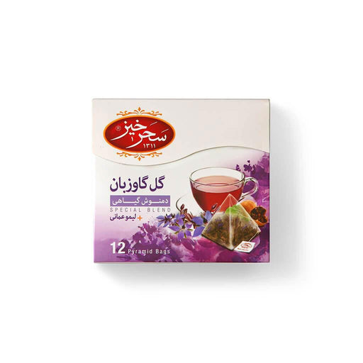 Saharkhiz - Borage Herbal Tea With Lime (12 Pyramid Bags) - Limolin Grocery