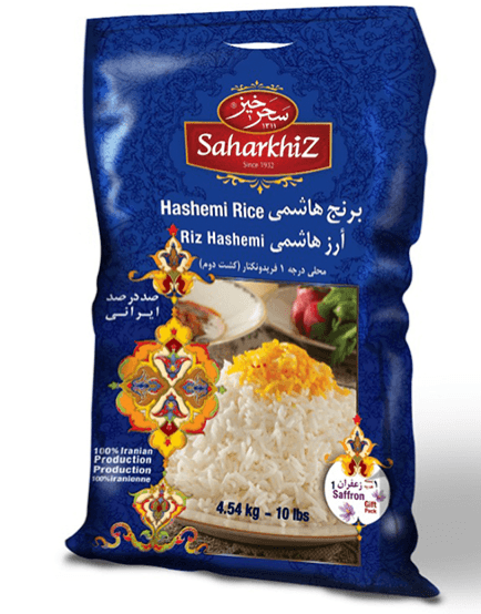 Saharkhiz - Hashemi Rice (10 lbs/4.54 kg) - Limolin Grocery