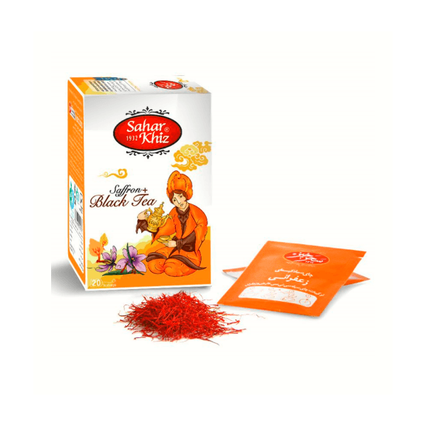 Saharkhiz Saffron Black Tea (20 Bags) — Baran Market