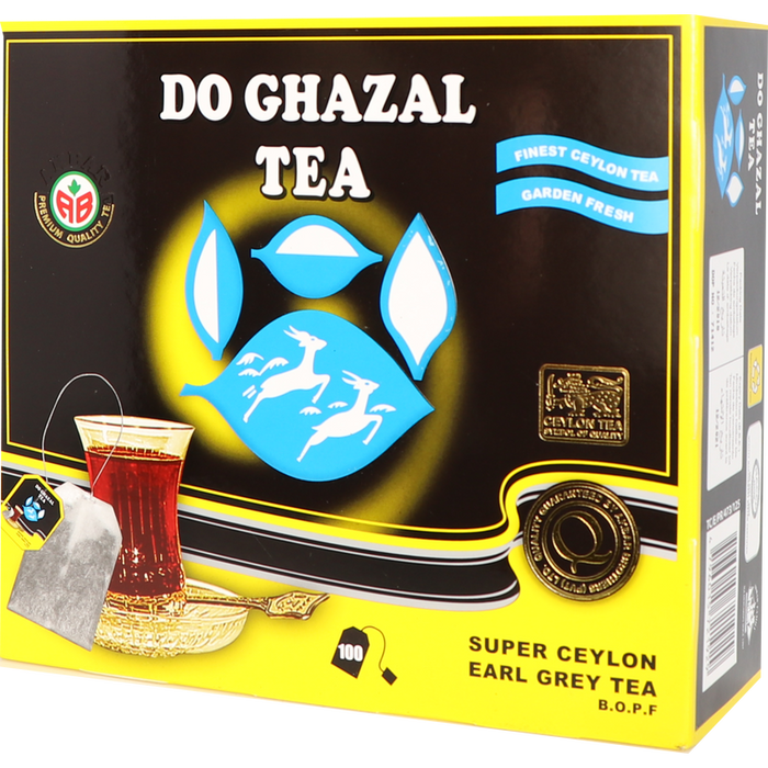 Do Ghazal - Super Ceylon Earl Grey Tea (100 Tea Bags)