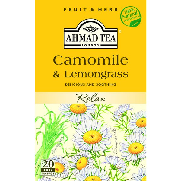Ahmad Tea - Chamomile & Lemongrass (20 Tea Bags)