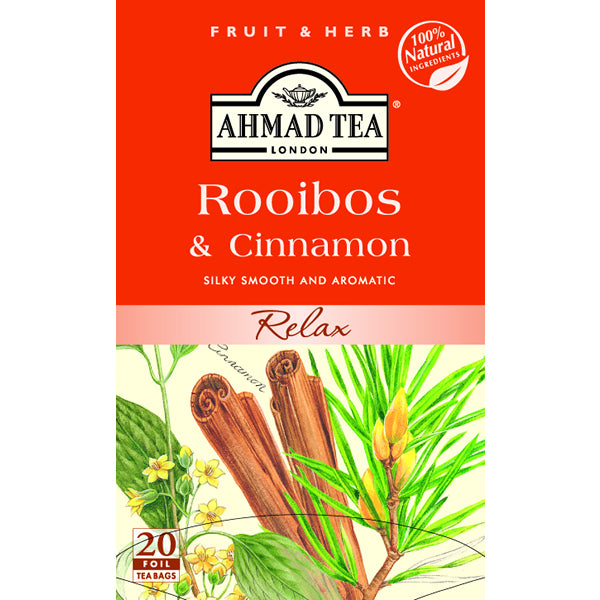 Ahmad Tea - Rooibos & Cinnamon (20 Tea Bags)